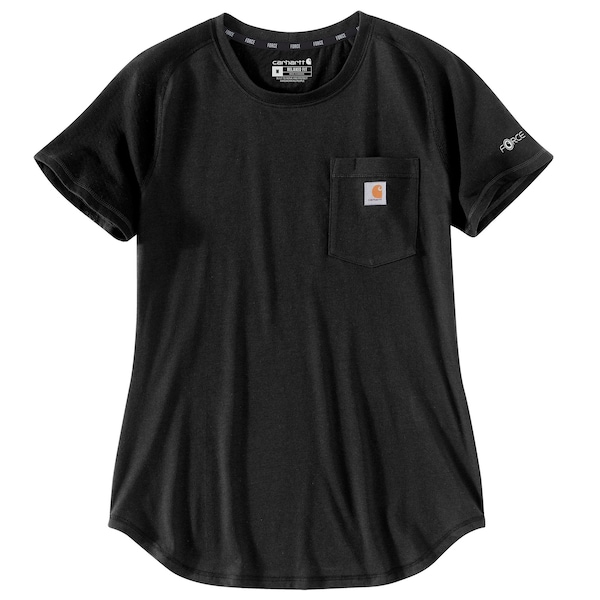 Carhartt Women's TK4616 W Force RlxdFit MW Tshrt M M REG Short Sleeve Relaxed Black TK4616-W / 105415-N04MREG - main